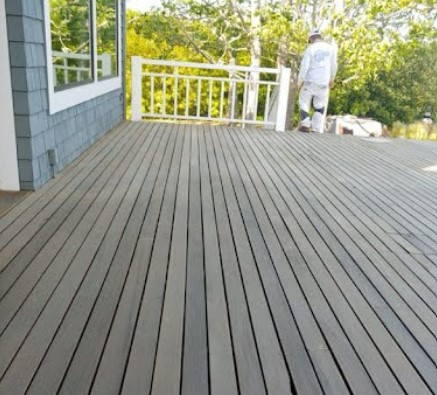 Deck Staining Before 